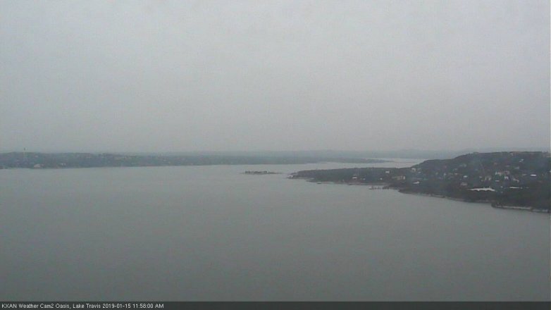 Lake Travis webcam, January 15, 2019 11:00 AM CT