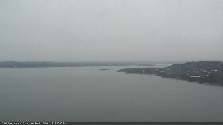 Lake Travis webcam, January 15, 2019 11:05 AM CT