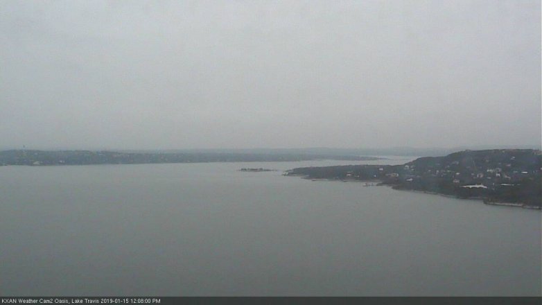 Lake Travis webcam, January 15, 2019 11:10 AM CT