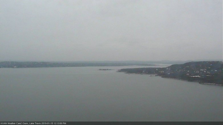 Lake Travis webcam, January 15, 2019 11:15 AM CT