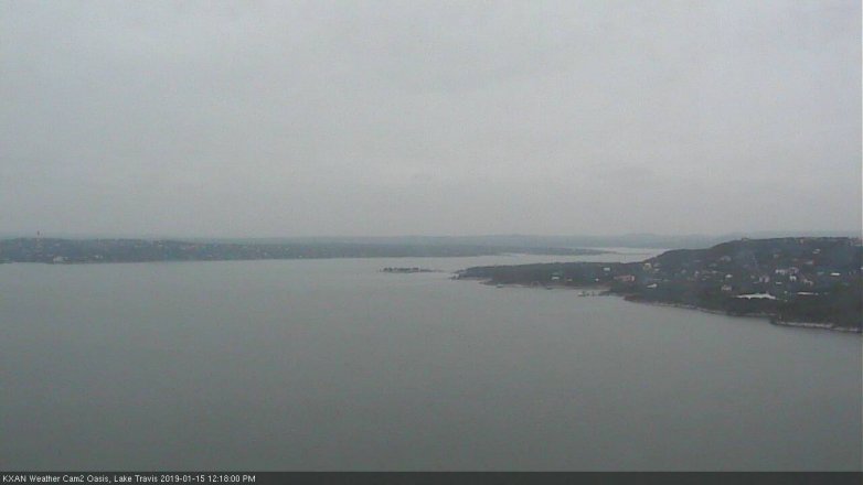 Lake Travis webcam, January 15, 2019 11:20 AM CT