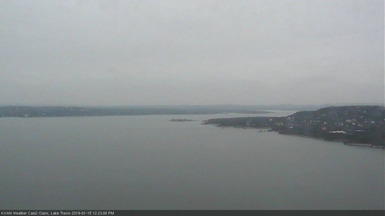 Lake Travis webcam, January 15, 2019 11:25 AM CT