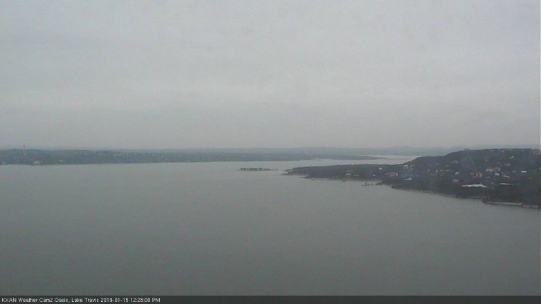 Lake Travis webcam, January 15, 2019 11:30 AM CT