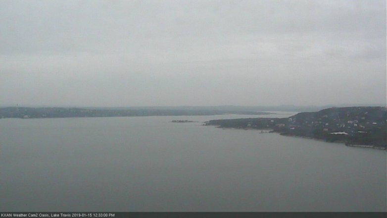Lake Travis webcam, January 15, 2019 11:35 AM CT