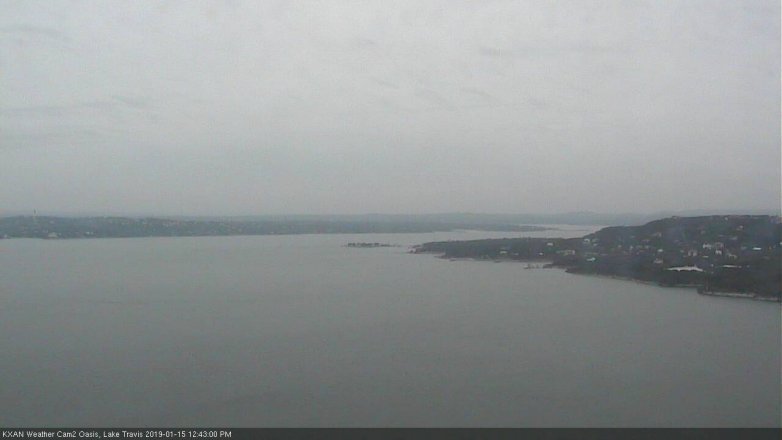 Lake Travis webcam, January 15, 2019 11:45 AM CT