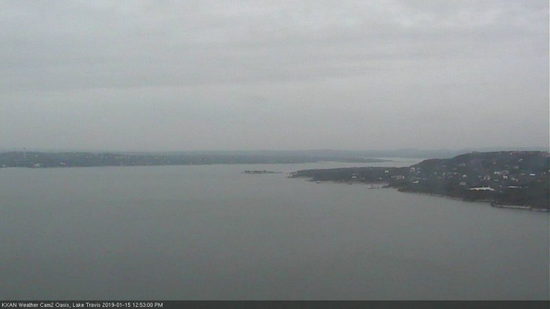 Lake Travis webcam, January 15, 2019 11:55 AM CT