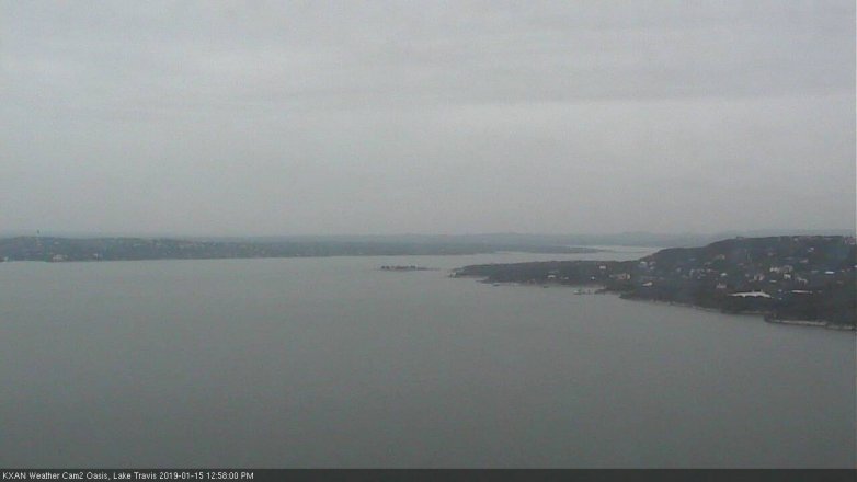 Lake Travis webcam, January 15, 2019 12:00 PM CT