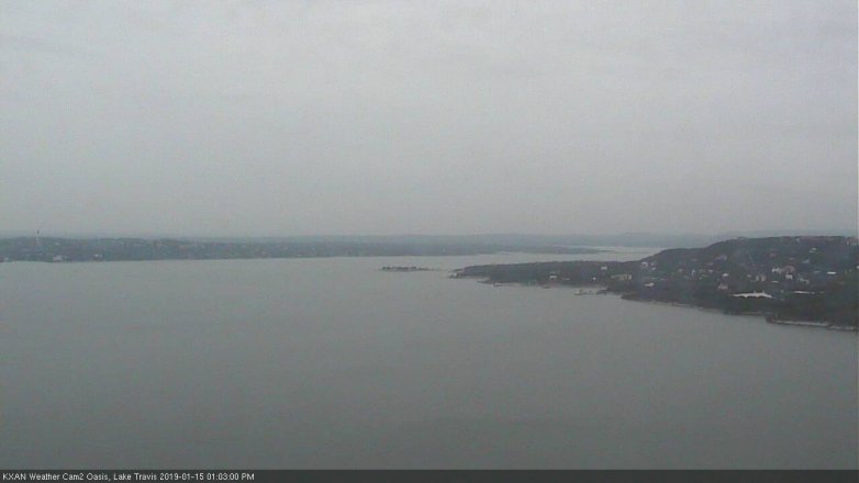 Lake Travis webcam, January 15, 2019 12:05 PM CT