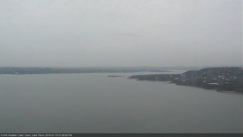 Lake Travis webcam, January 15, 2019 12:10 PM CT