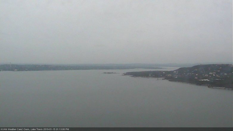 Lake Travis webcam, January 15, 2019 12:15 PM CT
