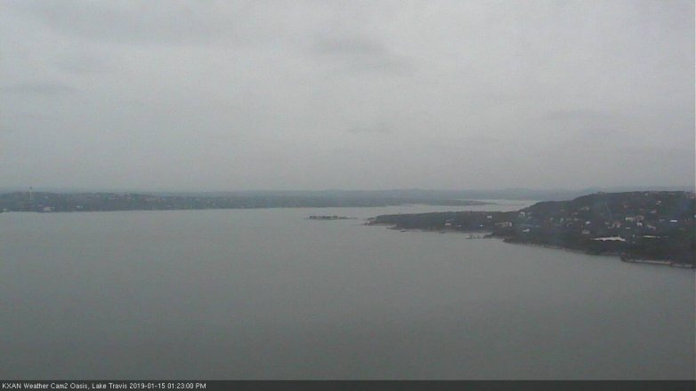 Lake Travis webcam, January 15, 2019 12:25 PM CT