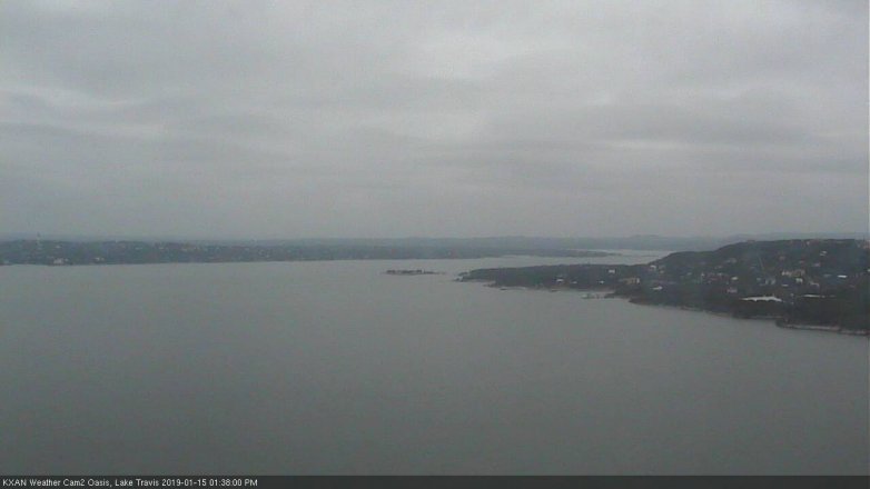 Lake Travis webcam, January 15, 2019 12:40 PM CT