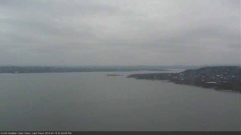 Lake Travis webcam, January 15, 2019 12:45 PM CT