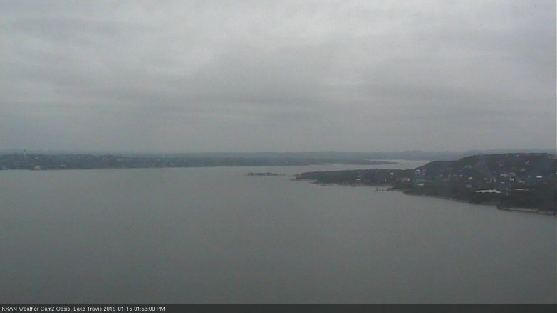 Lake Travis webcam, January 15, 2019 12:55 PM CT