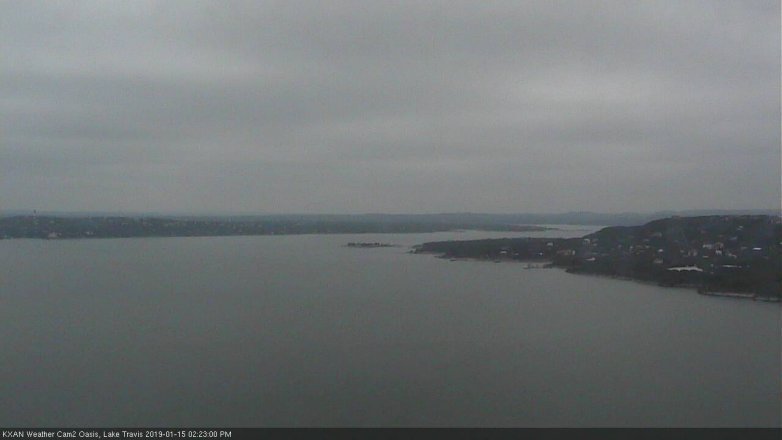 Lake Travis webcam, January 15, 2019 1:25 PM CT
