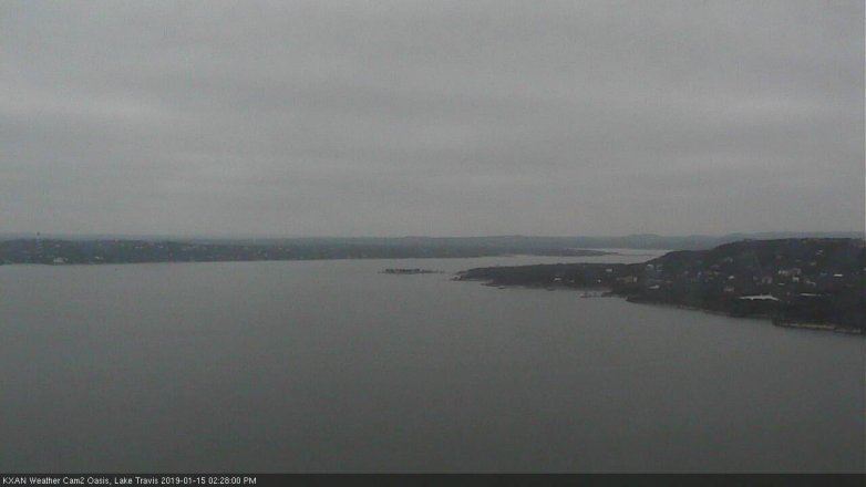 Lake Travis webcam, January 15, 2019 1:30 PM CT