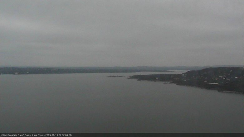Lake Travis webcam, January 15, 2019 1:35 PM CT