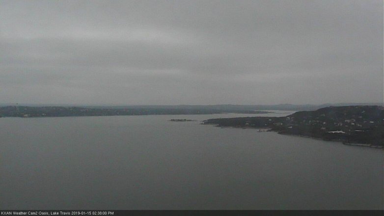 Lake Travis webcam, January 15, 2019 1:40 PM CT