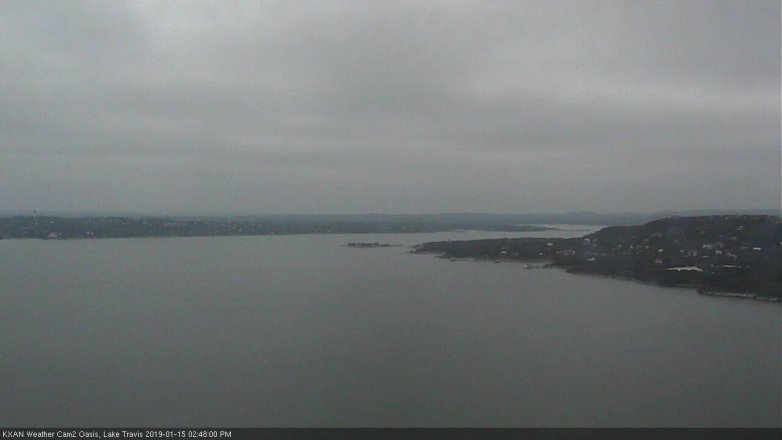 Lake Travis webcam, January 15, 2019 1:50 PM CT