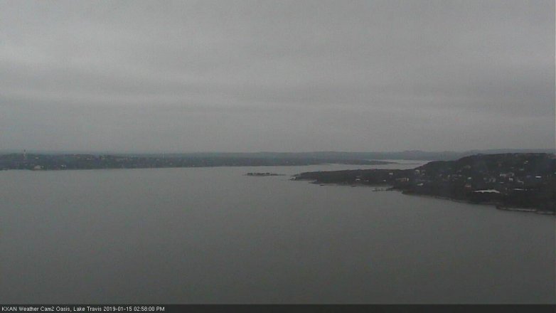 Lake Travis webcam, January 15, 2019 2:00 PM CT