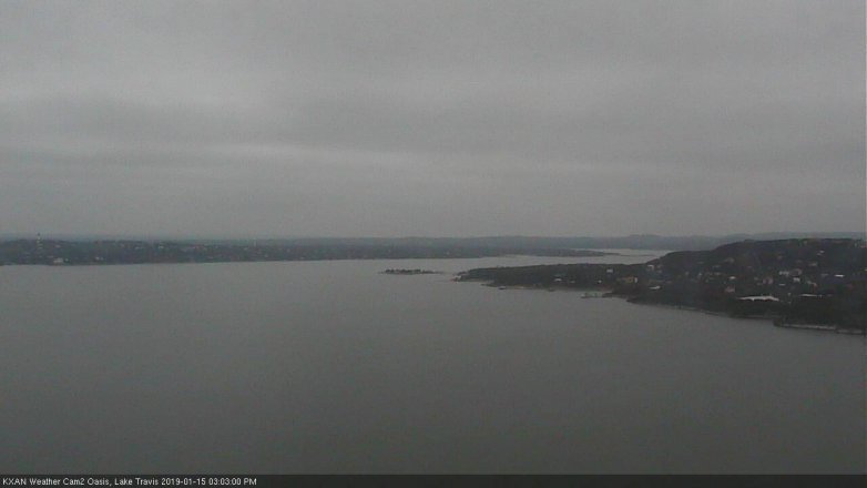 Lake Travis webcam, January 15, 2019 2:05 PM CT