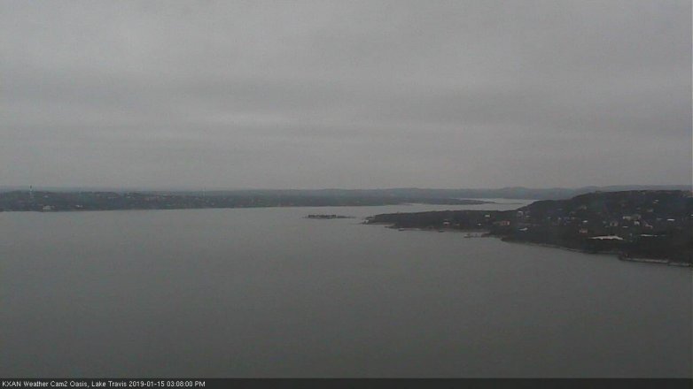 Lake Travis webcam, January 15, 2019 2:10 PM CT
