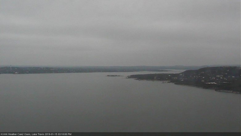 Lake Travis webcam, January 15, 2019 2:20 PM CT