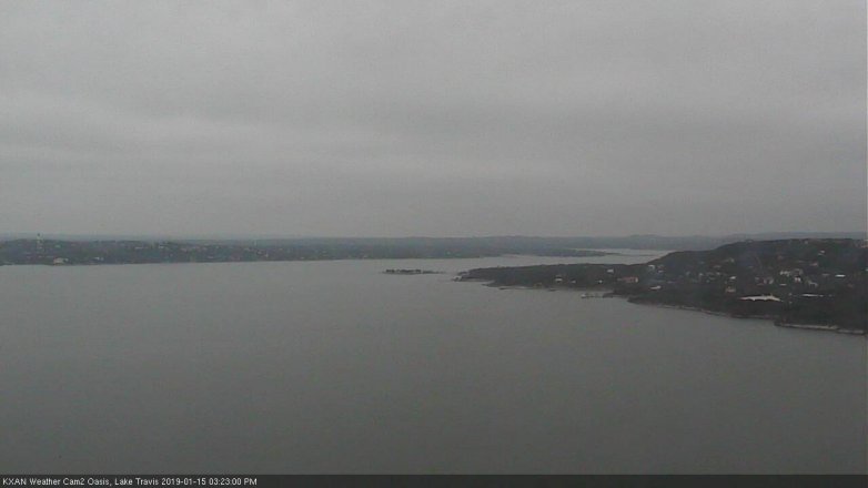 Lake Travis webcam, January 15, 2019 2:25 PM CT