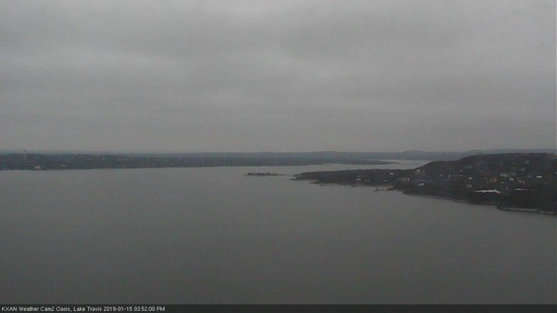 Lake Travis webcam, January 15, 2019 2:55 PM CT