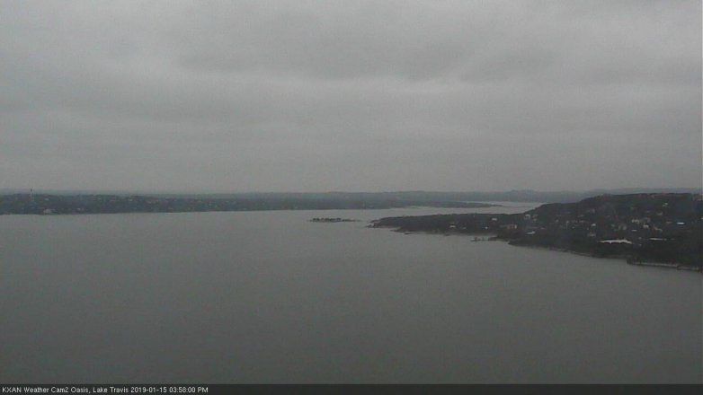 Lake Travis webcam, January 15, 2019 3:00 PM CT