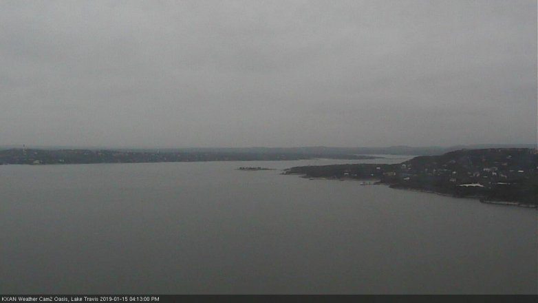 Lake Travis webcam, January 15, 2019 3:15 PM CT