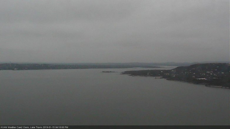 Lake Travis webcam, January 15, 2019 3:20 PM CT