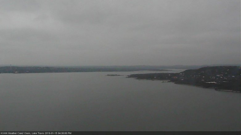 Lake Travis webcam, January 15, 2019 3:40 PM CT