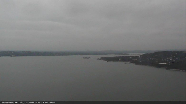 Lake Travis webcam, January 15, 2019 3:45 PM CT