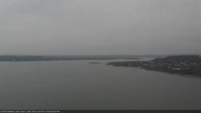 Lake Travis webcam, January 15, 2019 3:55 PM CT