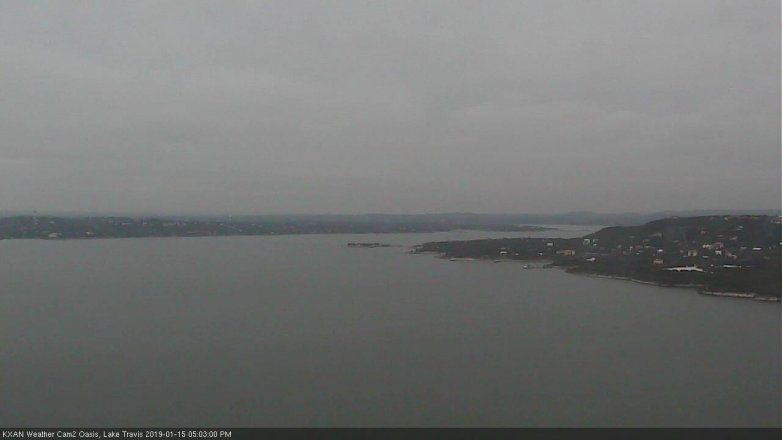 Lake Travis webcam, January 15, 2019 4:05 PM CT