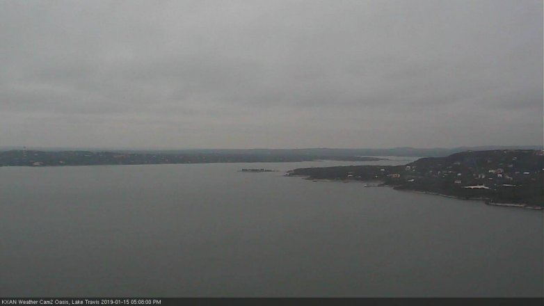 Lake Travis webcam, January 15, 2019 4:10 PM CT