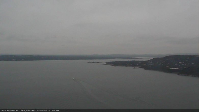 Lake Travis webcam, January 15, 2019 4:20 PM CT