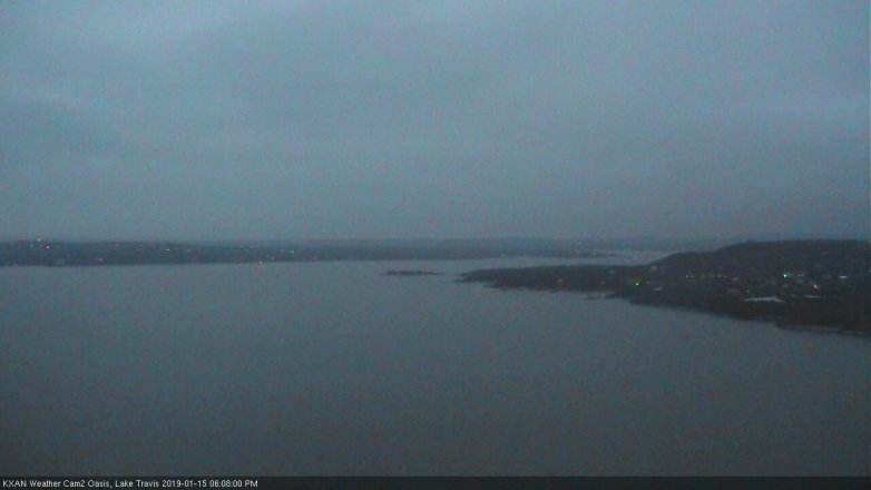 Lake Travis webcam, January 15, 2019 5:10 PM CT