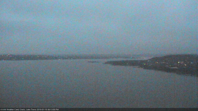 Lake Travis webcam, January 15, 2019 5:15 PM CT