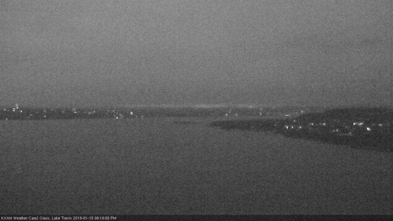 Lake Travis webcam, January 15, 2019 5:20 PM CT