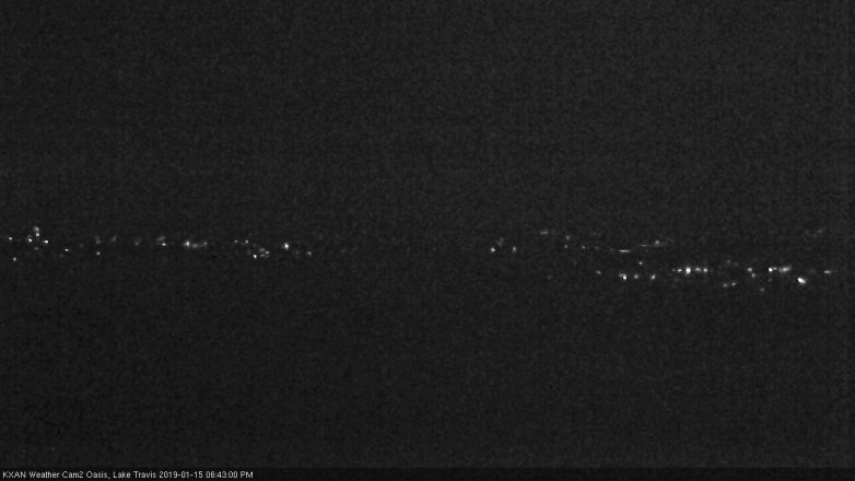 Lake Travis webcam, January 15, 2019 5:45 PM CT