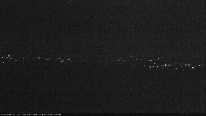 Lake Travis webcam, January 15, 2019 5:55 PM CT