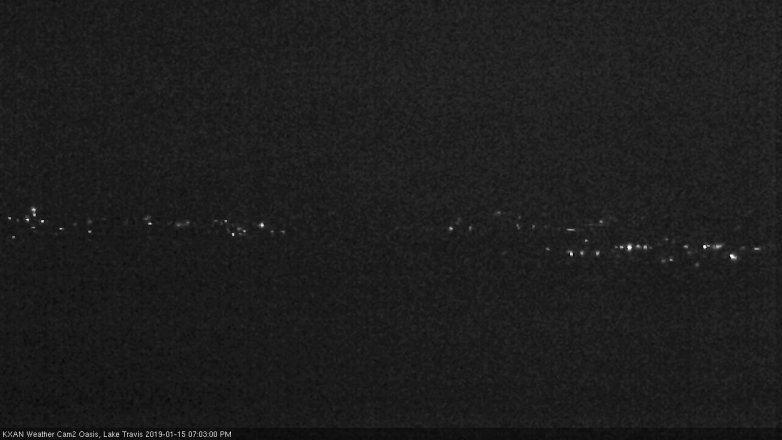 Lake Travis webcam, January 15, 2019 6:05 PM CT