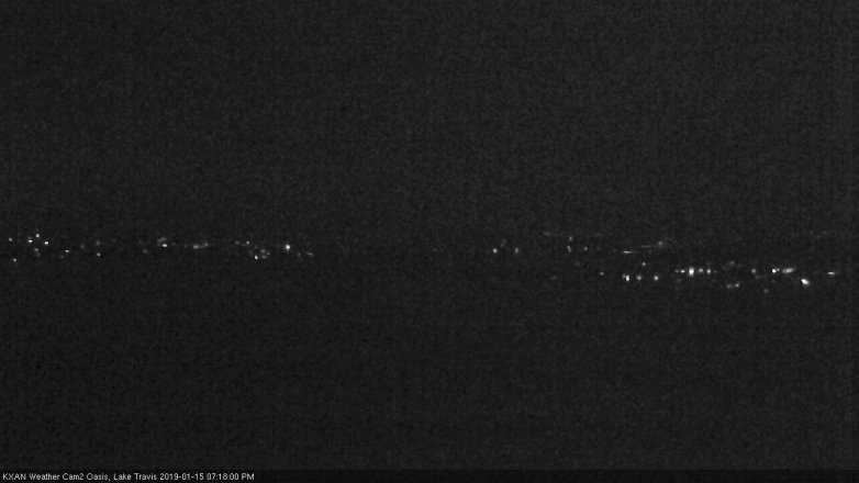 Lake Travis webcam, January 15, 2019 6:20 PM CT