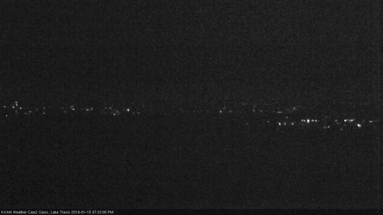 Lake Travis webcam, January 15, 2019 6:35 PM CT