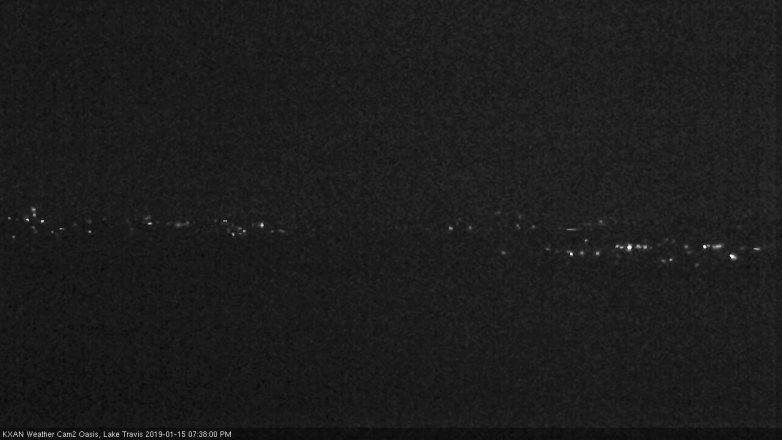 Lake Travis webcam, January 15, 2019 6:40 PM CT