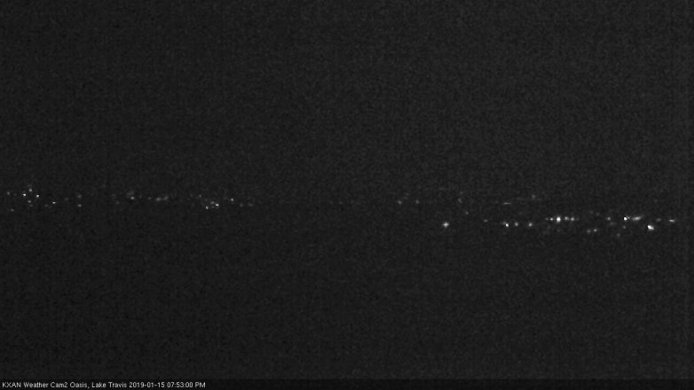 Lake Travis webcam, January 15, 2019 6:55 PM CT