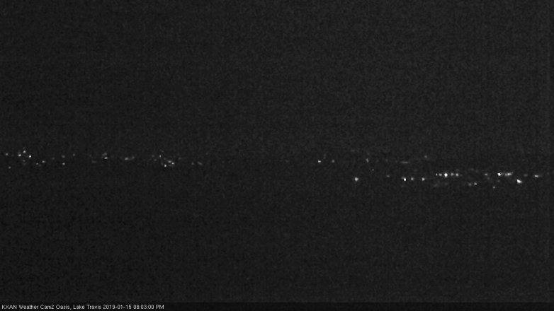 Lake Travis webcam, January 15, 2019 7:05 PM CT