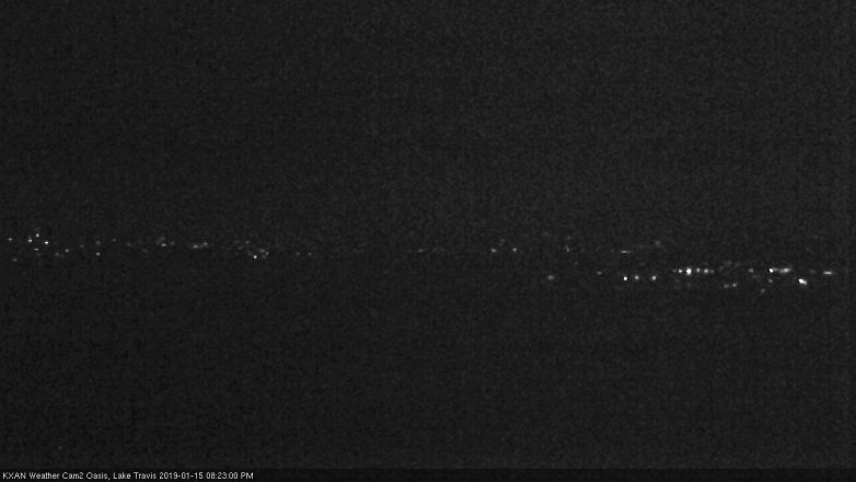 Lake Travis webcam, January 15, 2019 7:25 PM CT